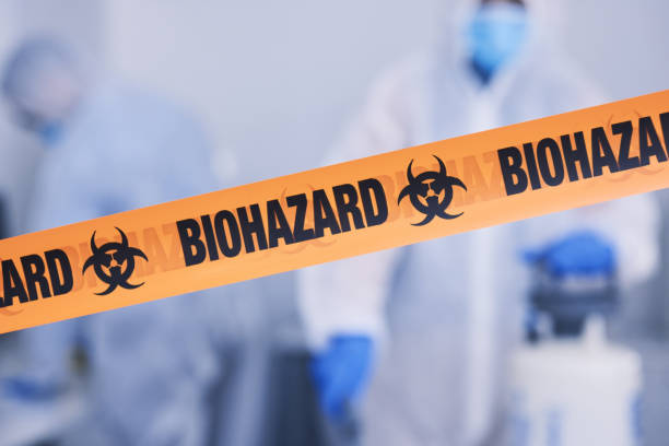 Professional Biohazard Cleanup technician working in Daleville, VA